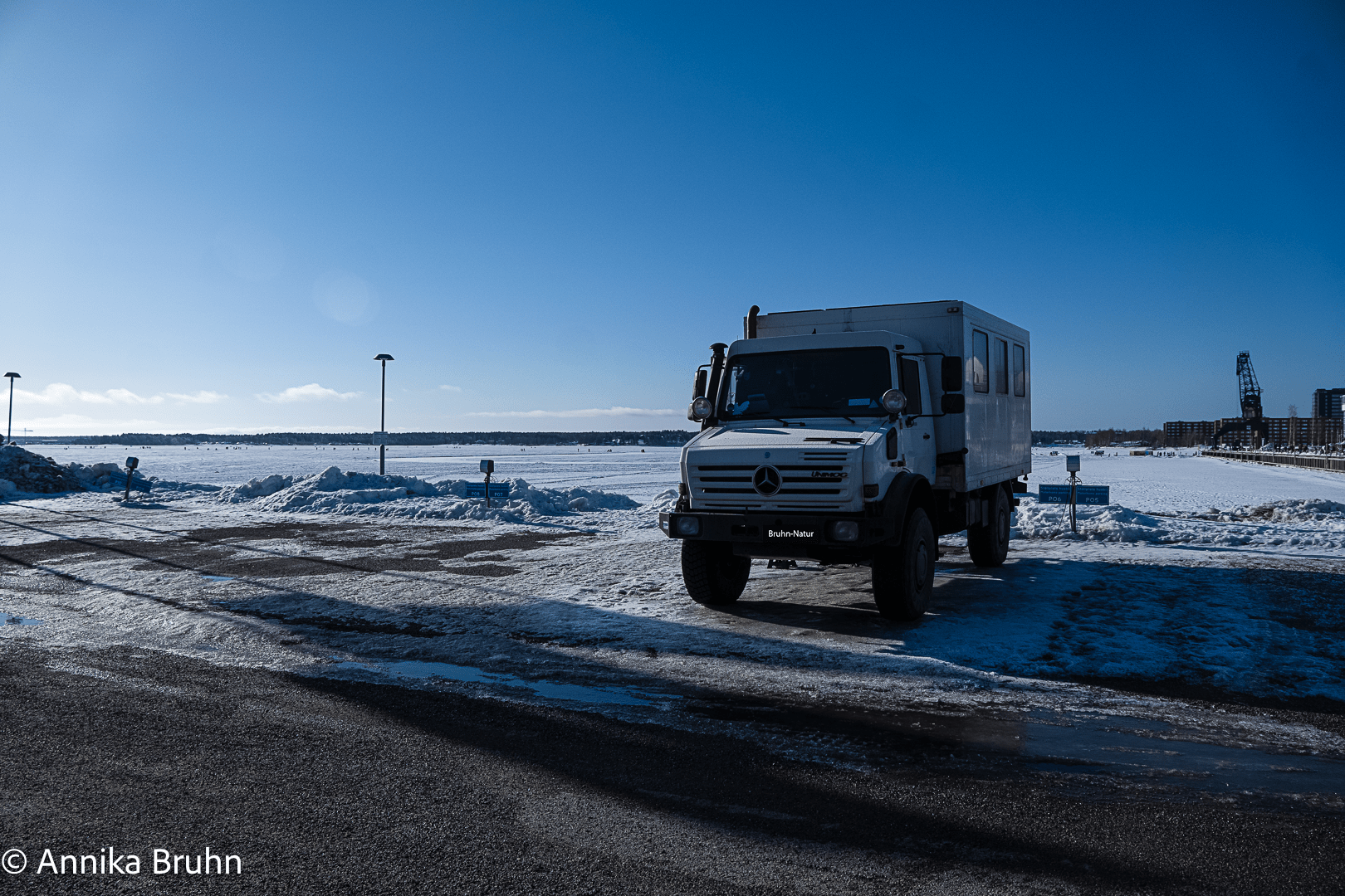 Unser Stellplatz in Lulea